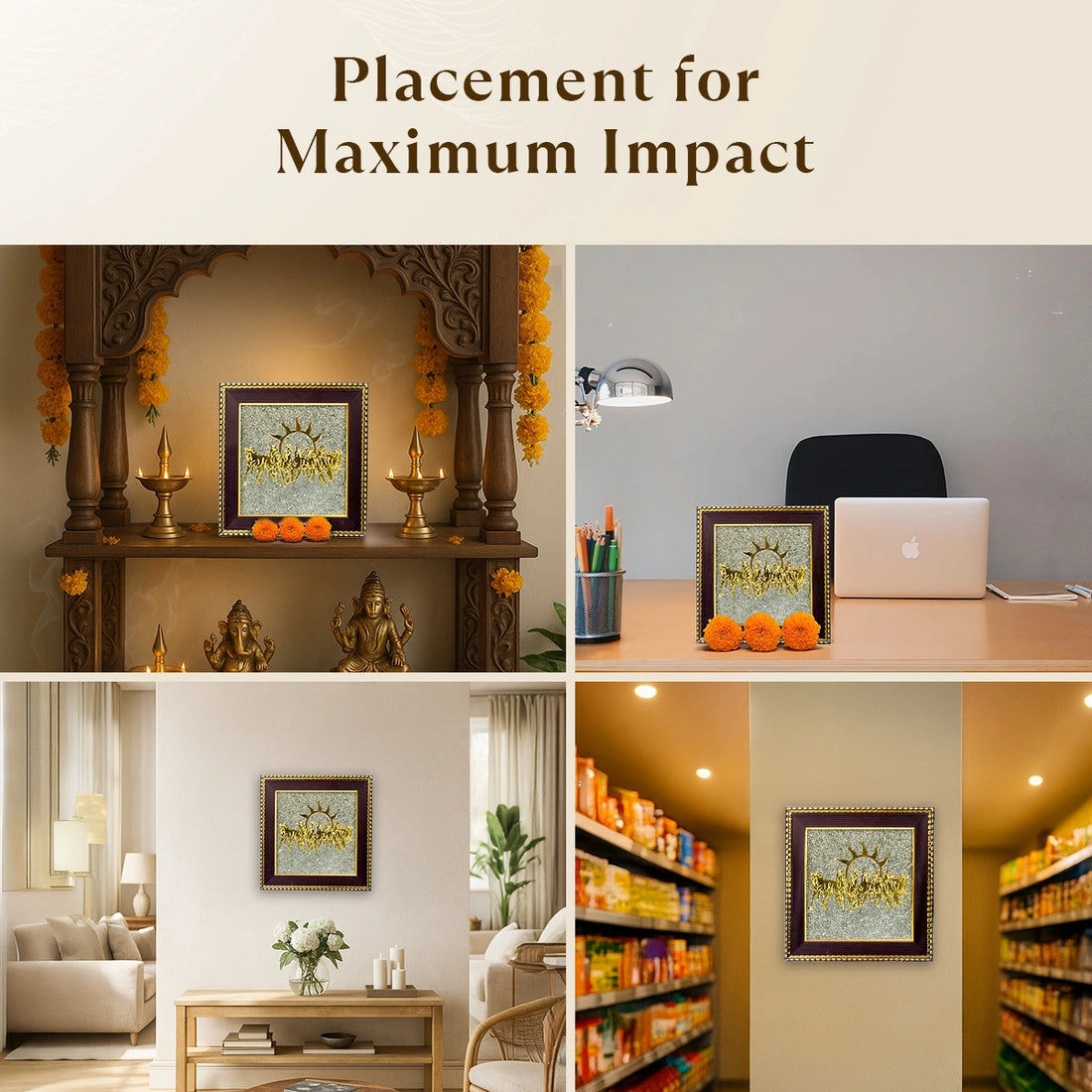 Pyrite Frame with 7 Horses