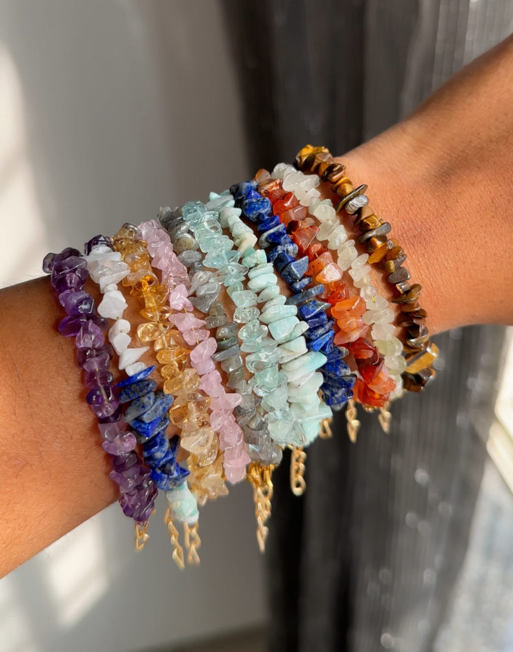 Crystal Chips Bracelets