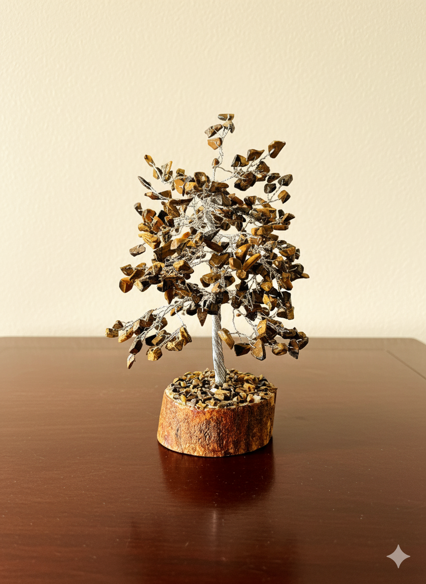 Tiger Eye Crystal Tree