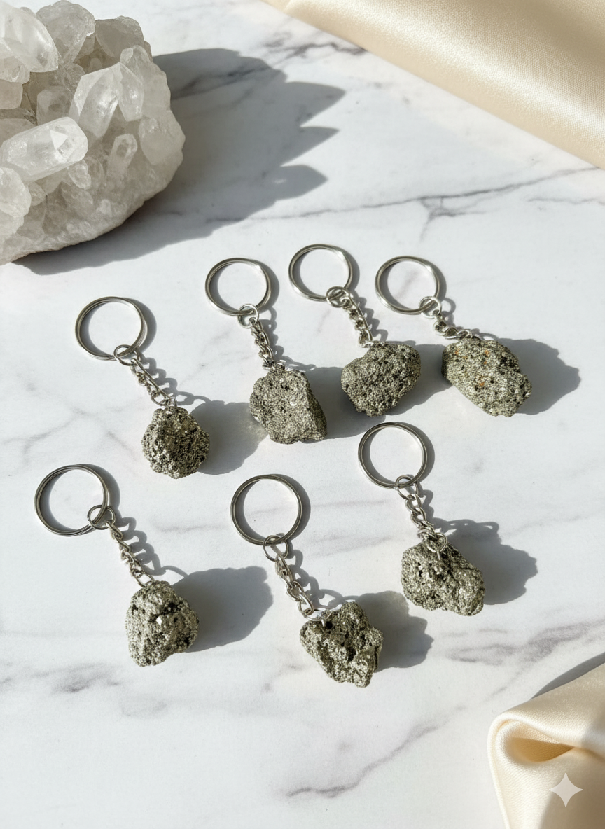 Pyrite Keychain