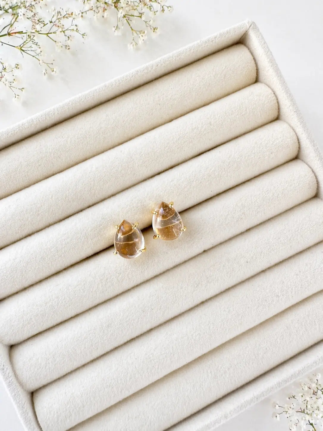 Crystal Oval Studs