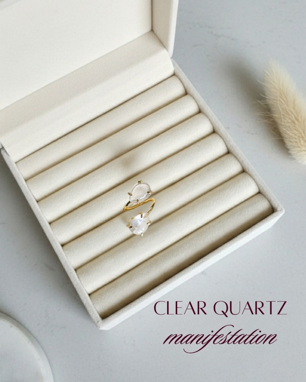 Double Stone Crystal Rings