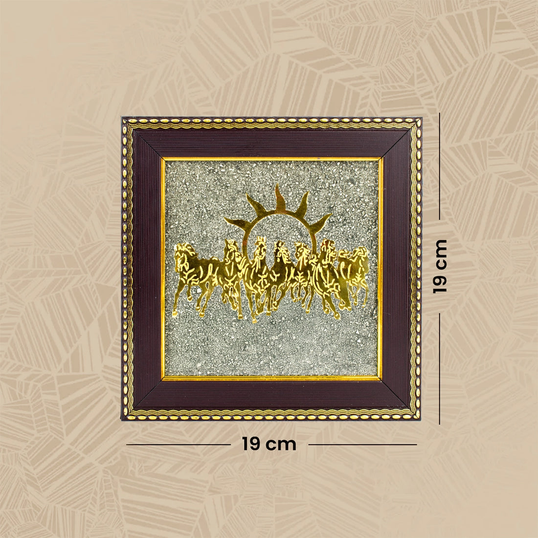 Pyrite Frame with 7 Horses