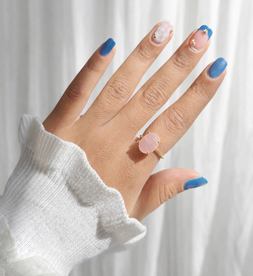 Oval Crystal Rings