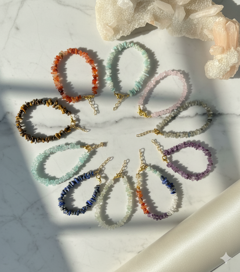 Crystal Chips Bracelets