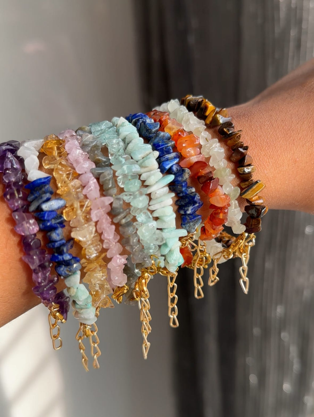 Crystal Chips Bracelets